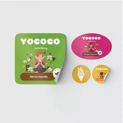 In các loại tem nhãn sản phẩm